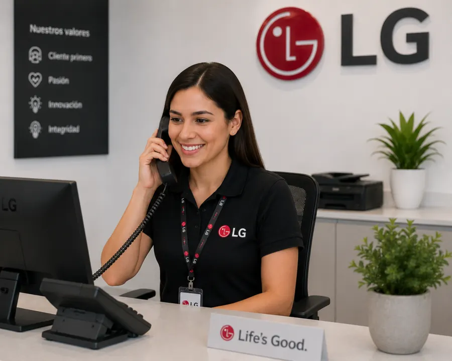 Atención al cliente de RepuestosLG confirmando un pedido